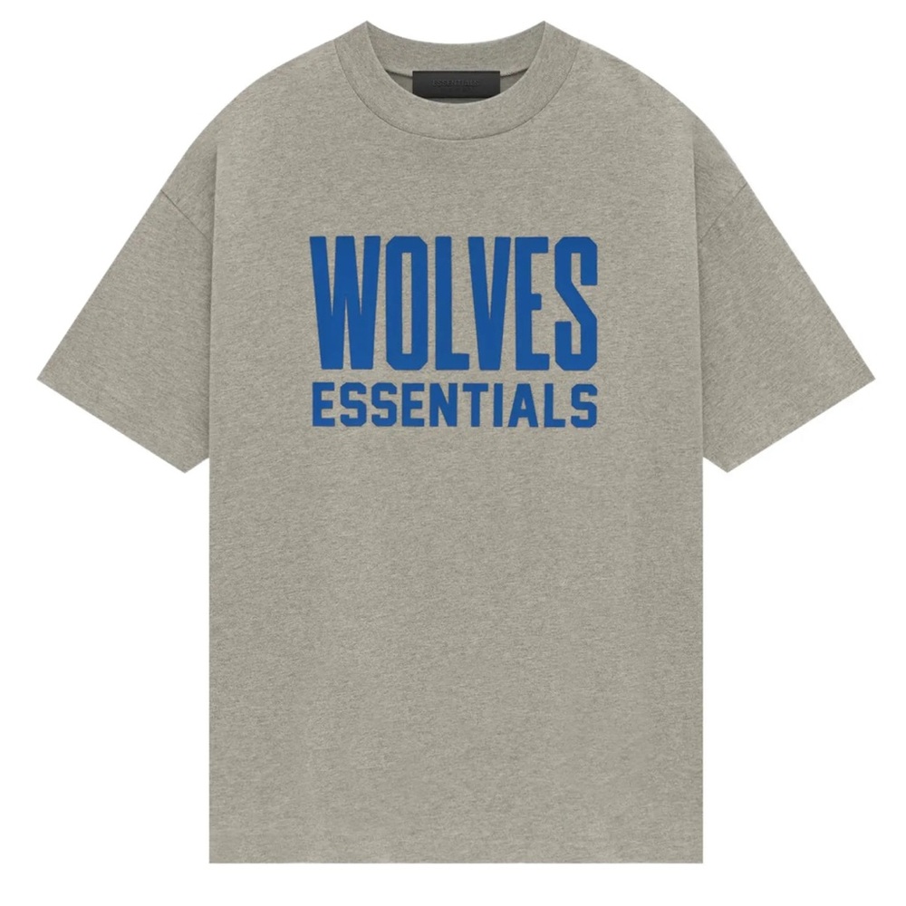 FEAR OF GOD ESSENTIALS X NBA MINNESOTA WOLVES TEE GRAY - S